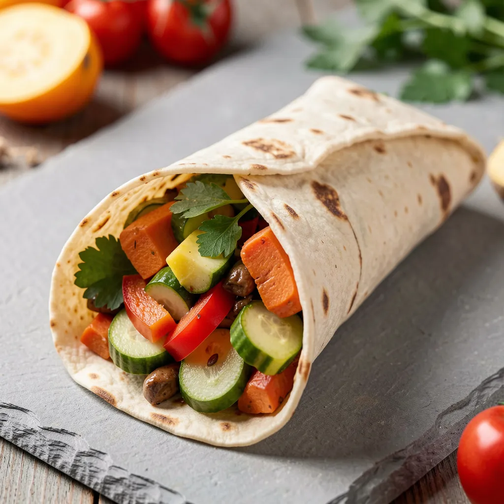 Gemüse-Wrap